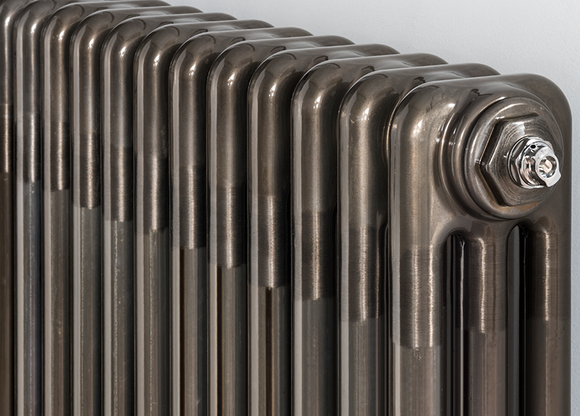 3 Column radiator in Bare Metal Lacquer finish