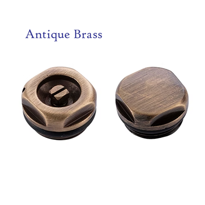 Airvent & Blanking Plug - Antique Brass