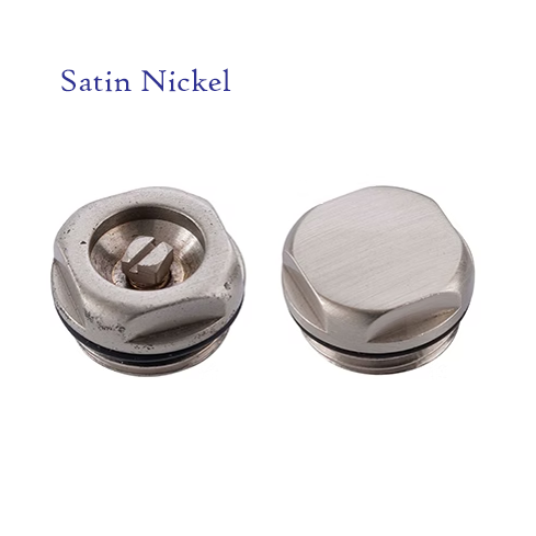 Airvent & Blanking Plug - Satin Nickel