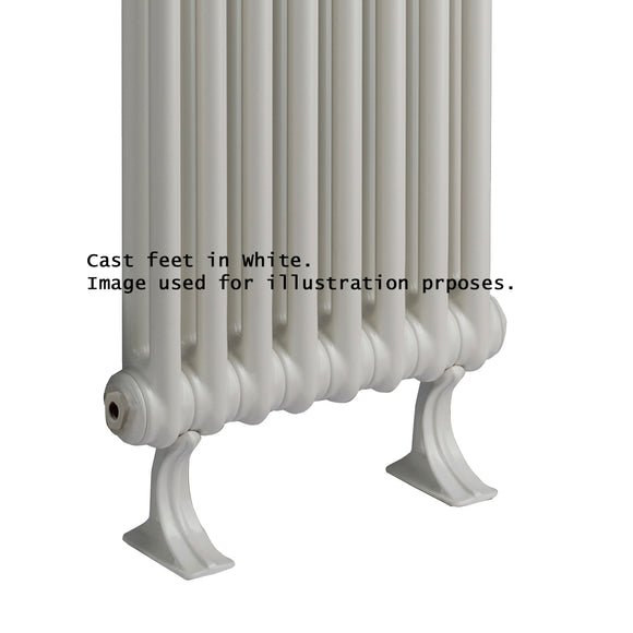 Column Radiator Cast Foot. Mottled Copper