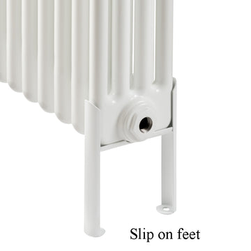 Column Radiator Slip On Foot. 2 Column White