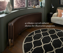 Curved radiator in Mottled Copper