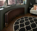 Curved radiator in Mottled Copper