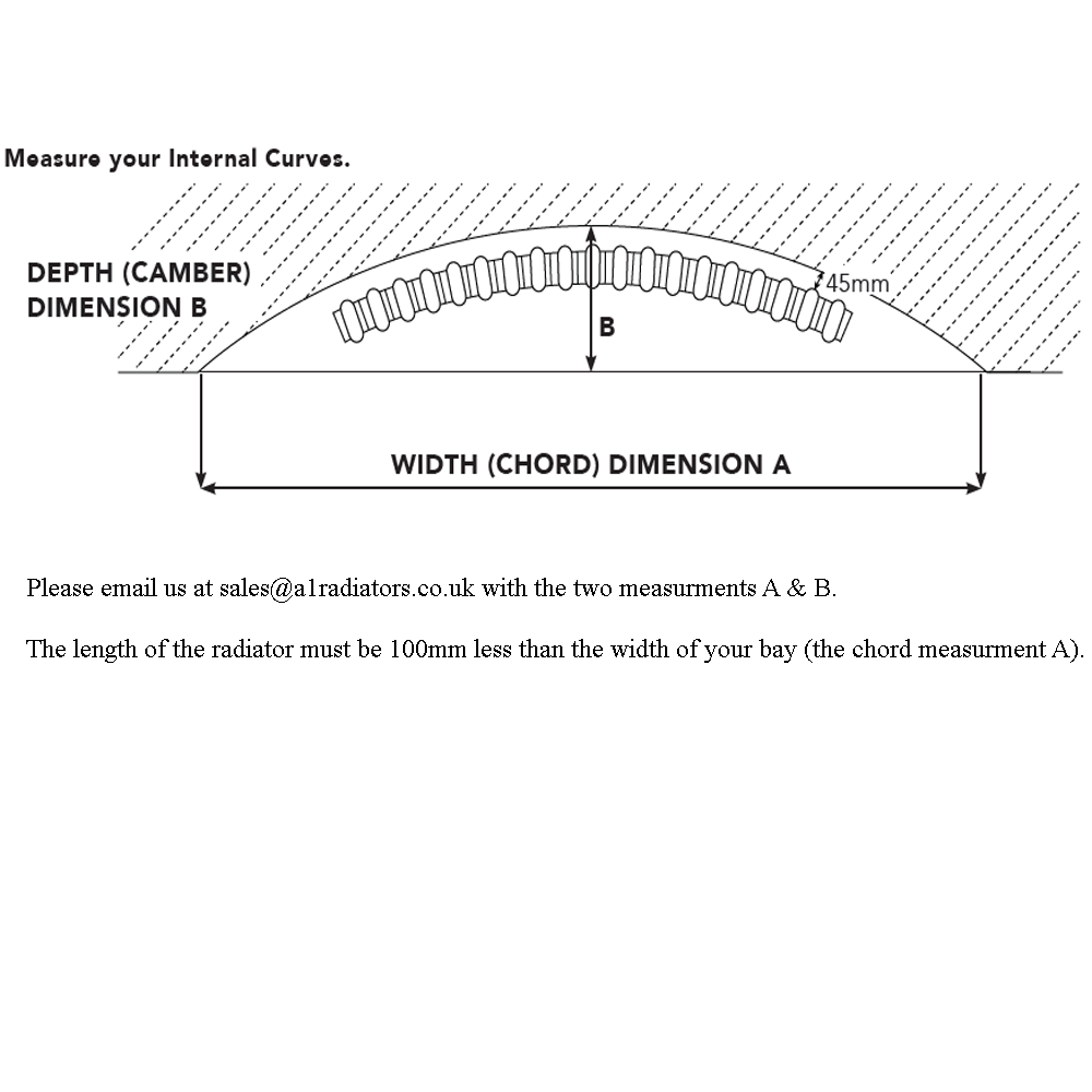 Curved radiator