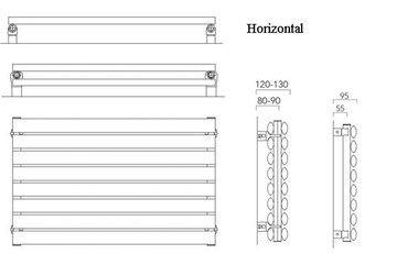 Oval tube horizontal dimensions