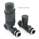 Thermostatic Straight Valve Anthracite