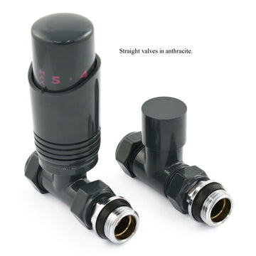 Thermostatic Straight Valve Anthracite