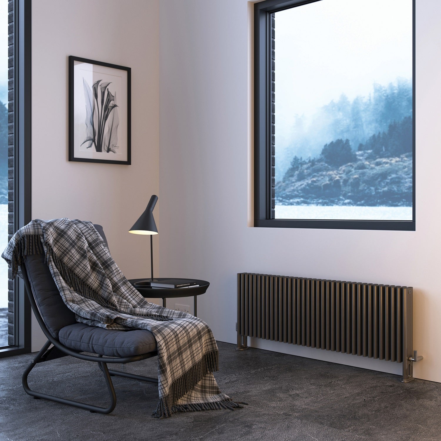 Eskimo column radiator in Fronze